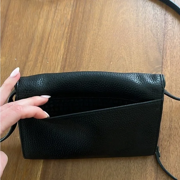 kate spade Black Pebbled Leather Crossbody with Tassel - Picture 4 of 4